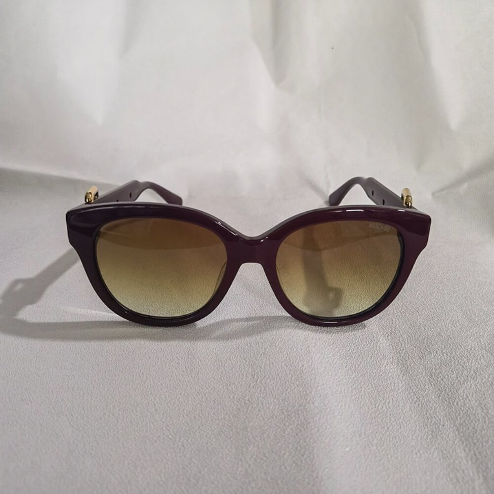 Moschino Dark Red Gradient Sunglasses For Men And Women - Picture 3 of 10